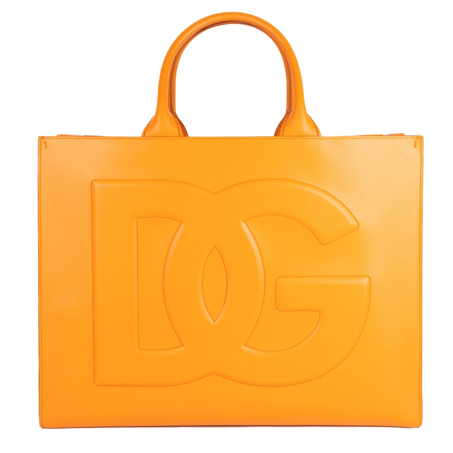 Dolce and Gabbana Large Calfskin Shopper Tote Bag