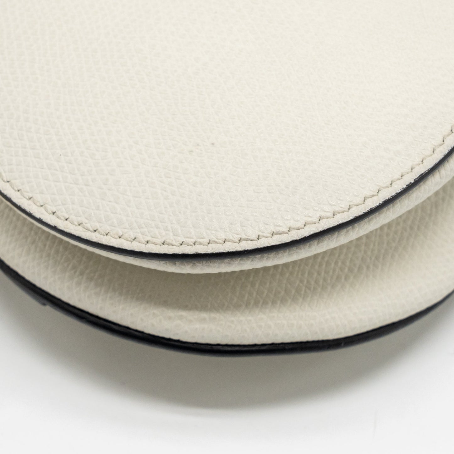 Dior Mini Saddle Bag calfskin white GHW