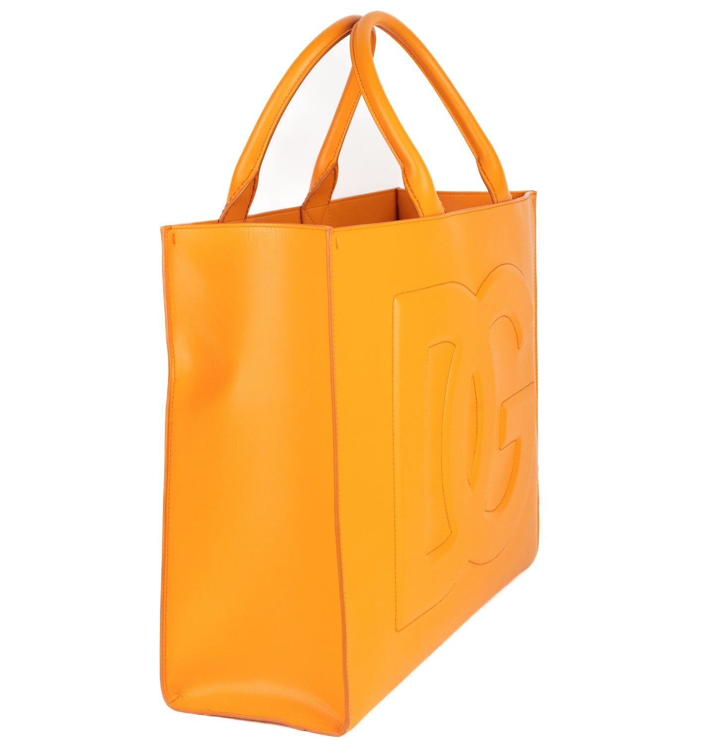 Dolce and Gabbana Large Calfskin Shopper Tote Bag