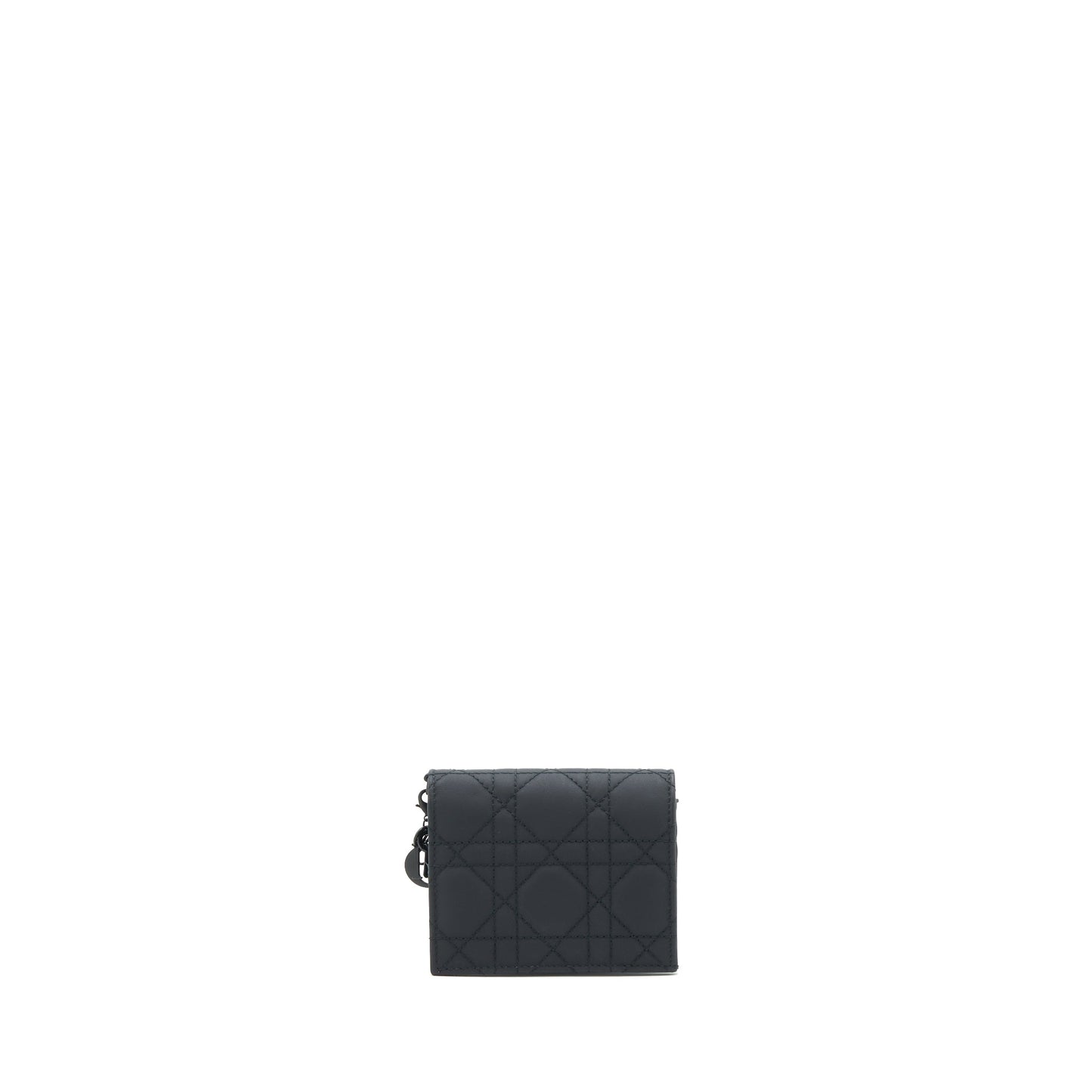 Luxury Dior Flap card Holder Calfskin so black