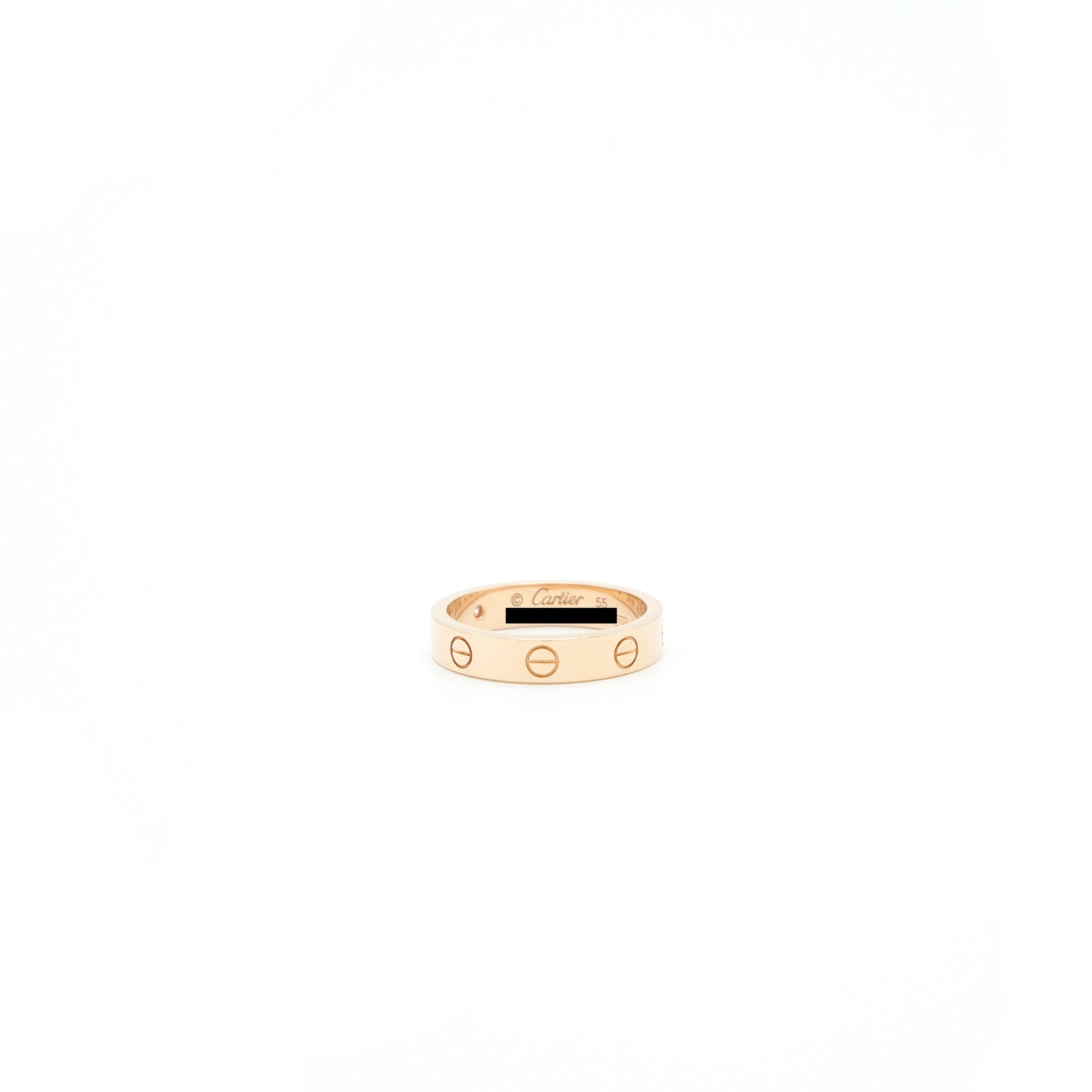 Cartier Size 55 Love Ring with One Diamond Rose Gold