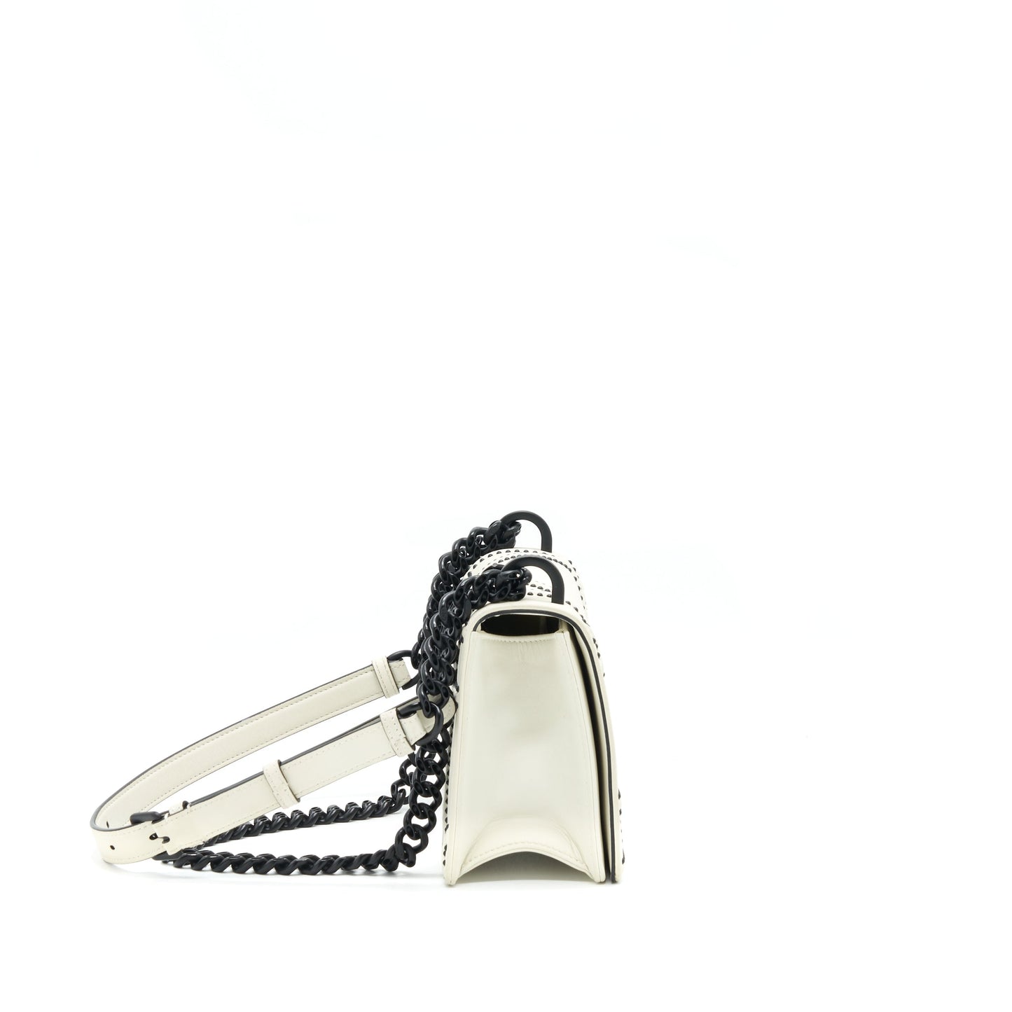 Luxury Dior Small Luxury Diorama Studded White With Black Hardware
