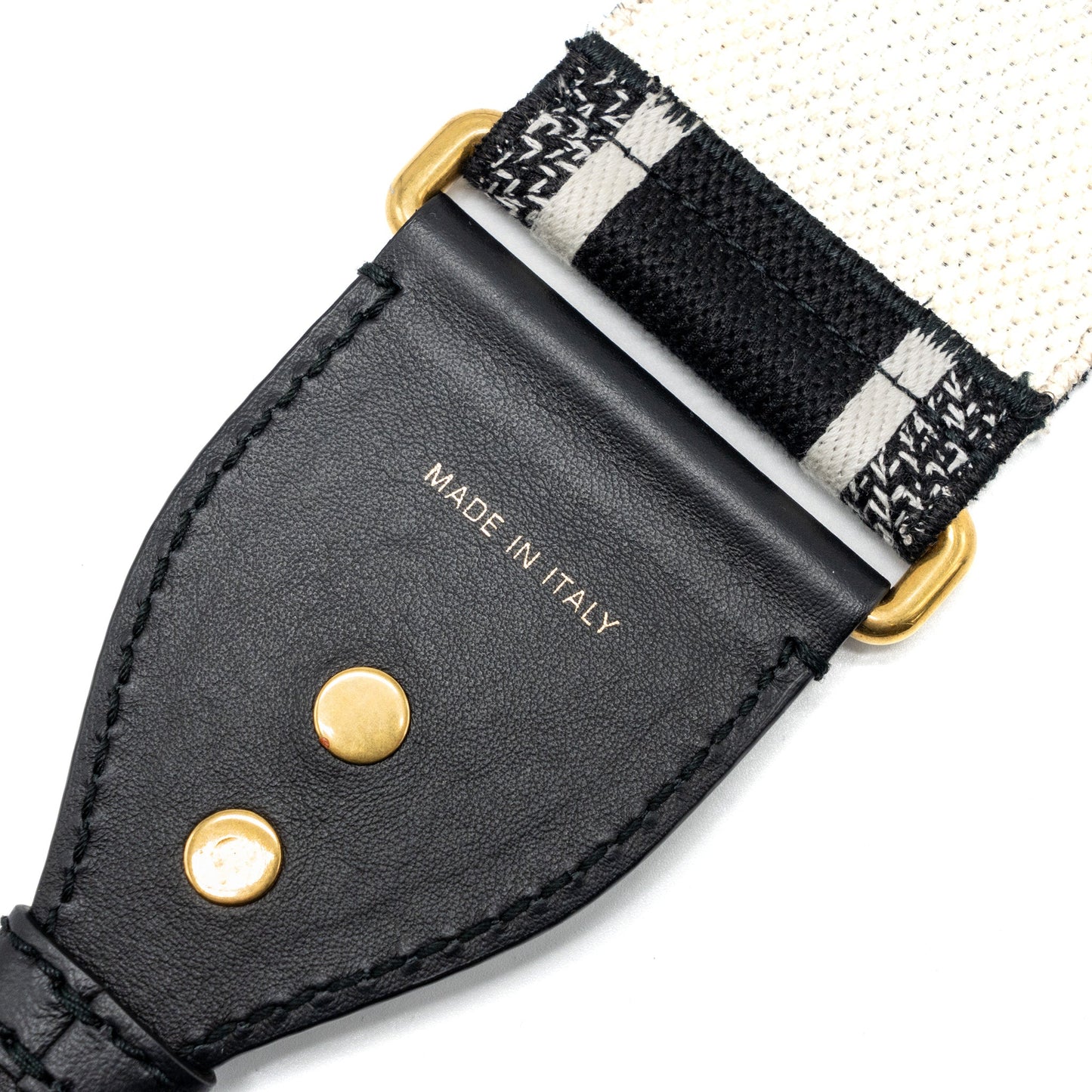 Luxury Dior Shoulder Strap Oblique Canvas Black GHW
