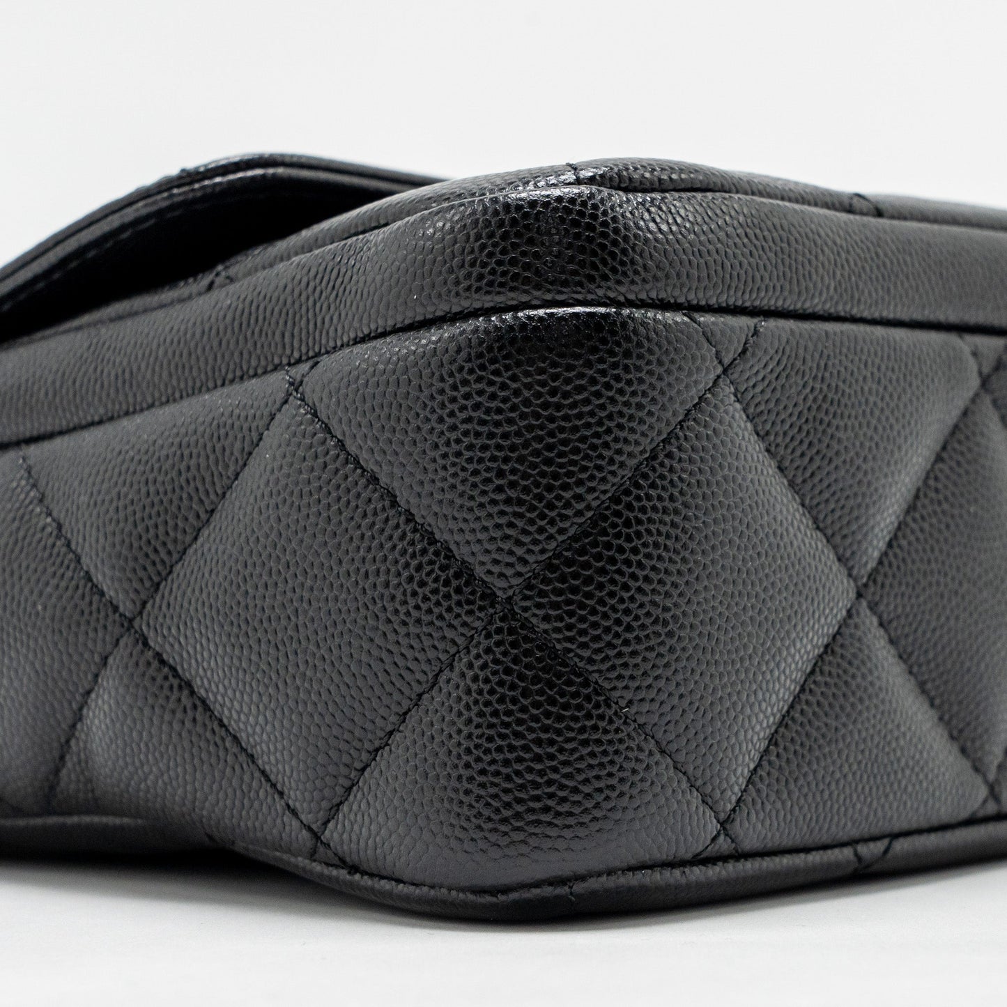 Chanel 24b Quilted Flap Bag Caviar Black GHW(microchip)