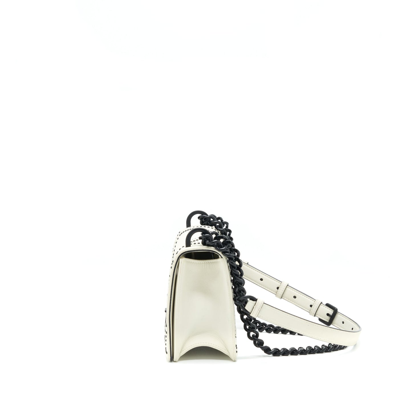 Luxury Dior Small Luxury Diorama Studded White With Black Hardware