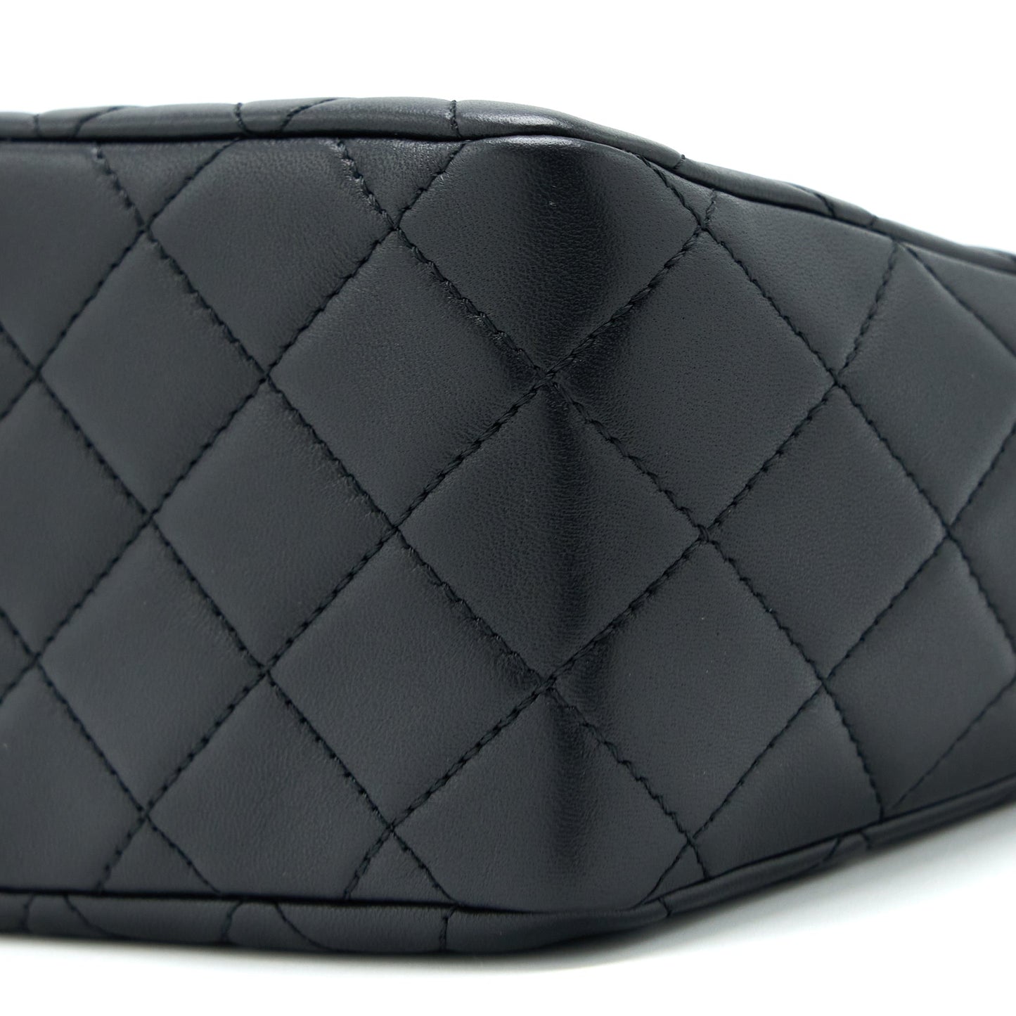 Chanel 23C Pearl Crush Hobo Bag Lambskin Black Brushed GHW (Microchip)