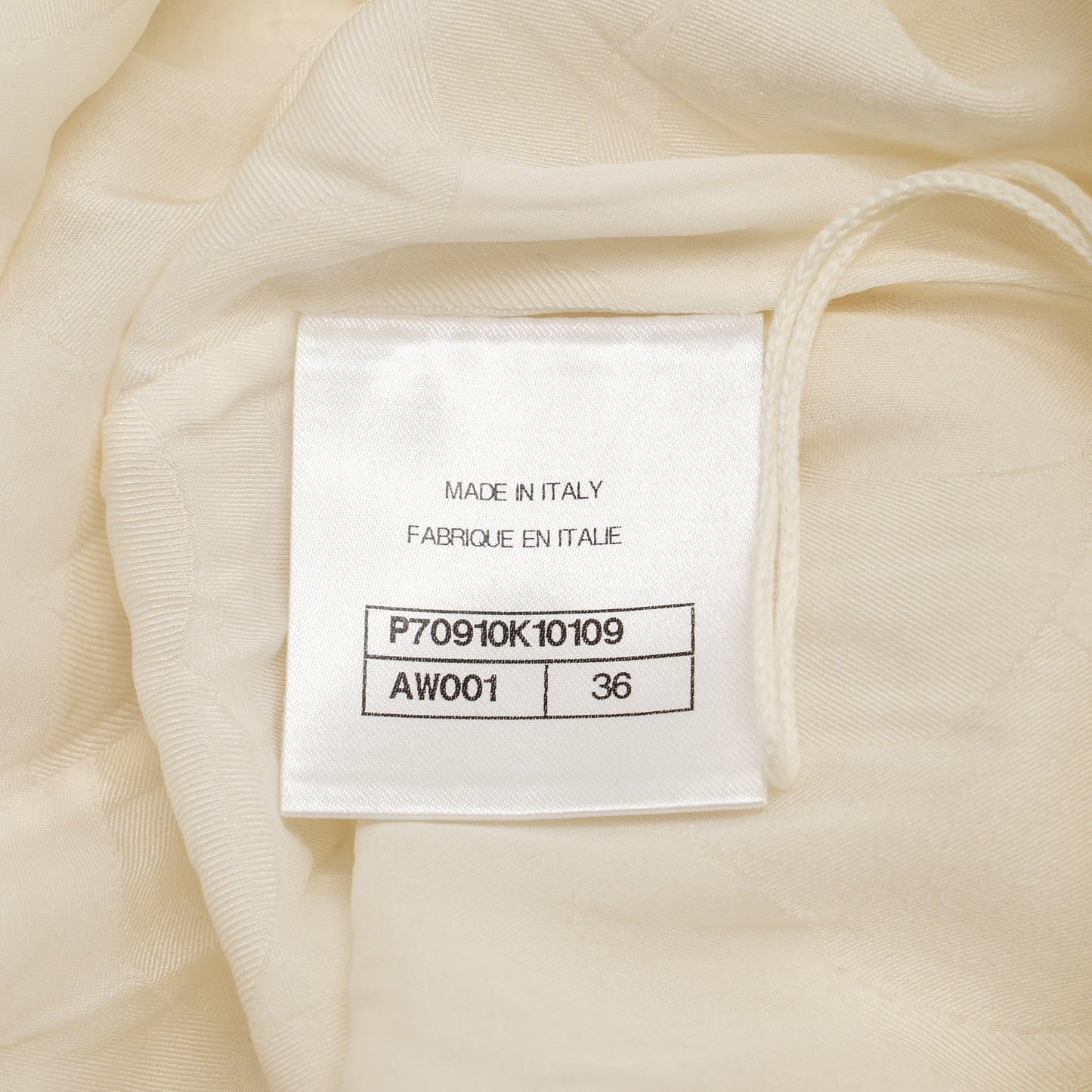Chanel Size 36 21S No.5 Button Skirt Cotton/True Hemp/Polyamide Ecru LGHW
