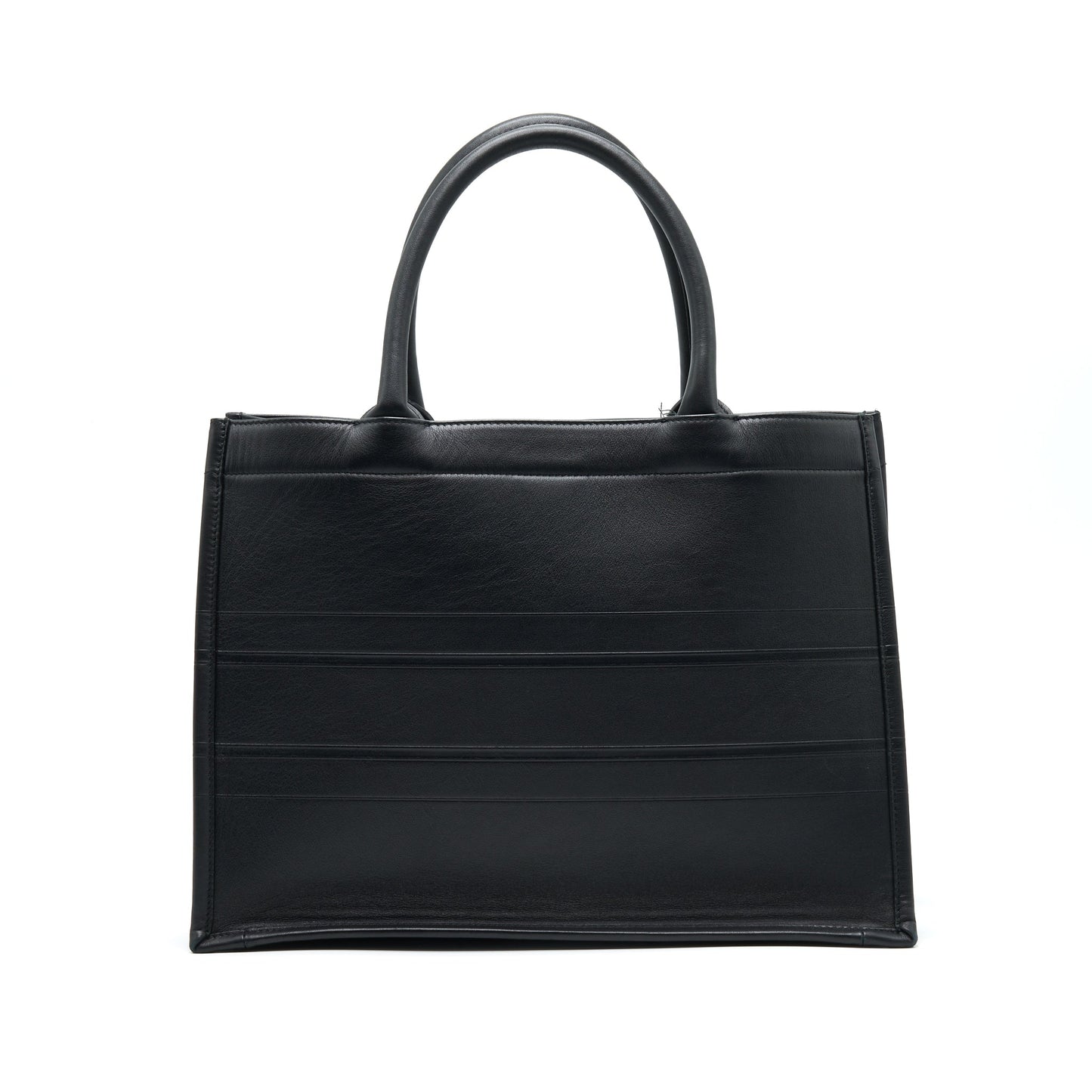 Luxury Dior Small Leather Booktote SO black