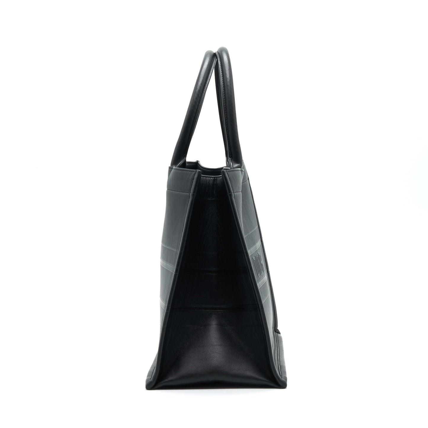 Luxury Dior Small Leather Booktote SO black