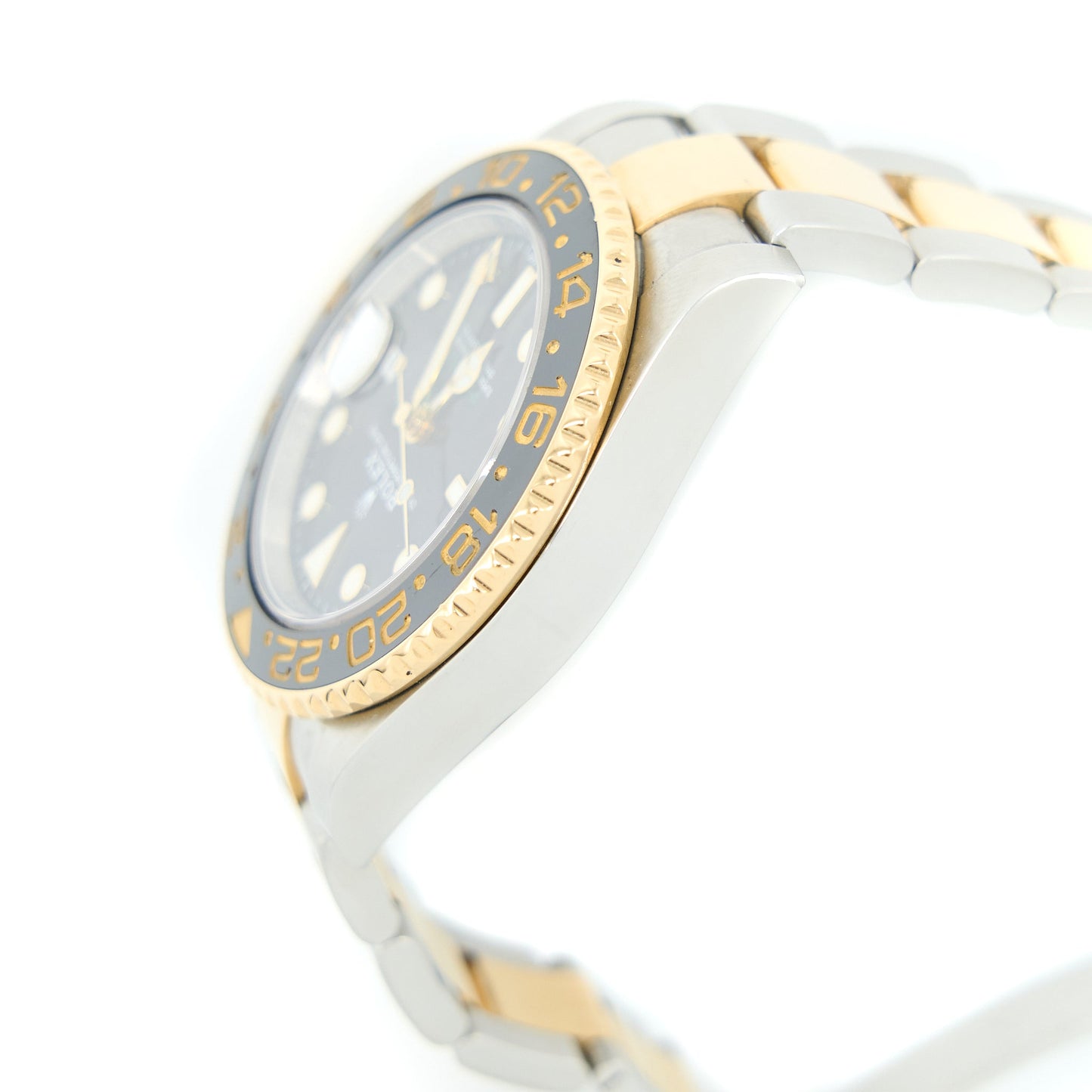 Rolex GMT-Master II 40MM OysterSteel/Yellow Gold Black Dial M116713LN