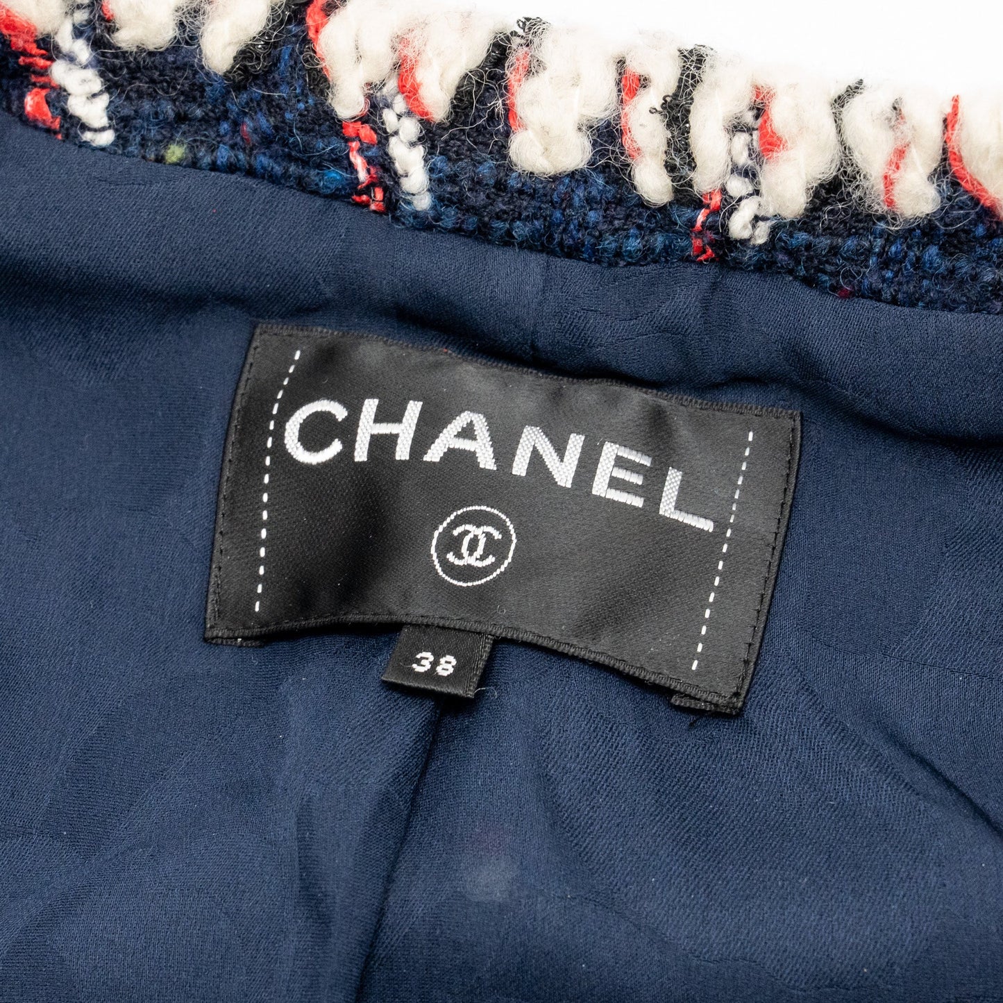 Chanel Size 38 19K Tweed Vest Wool/Cotton Multicolour