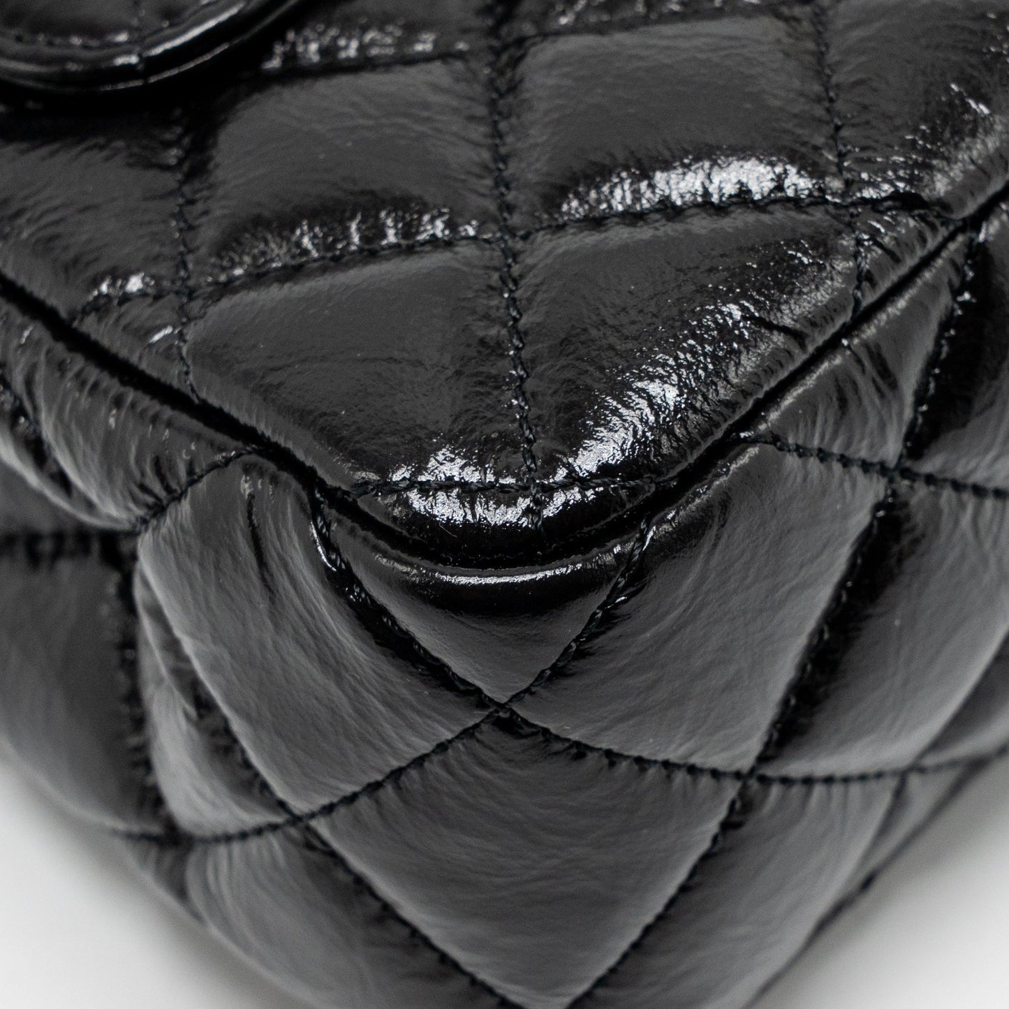Chanel 23C Small Hobo Bag Shiny Calfskin Black Brushed GHW (Microchip)