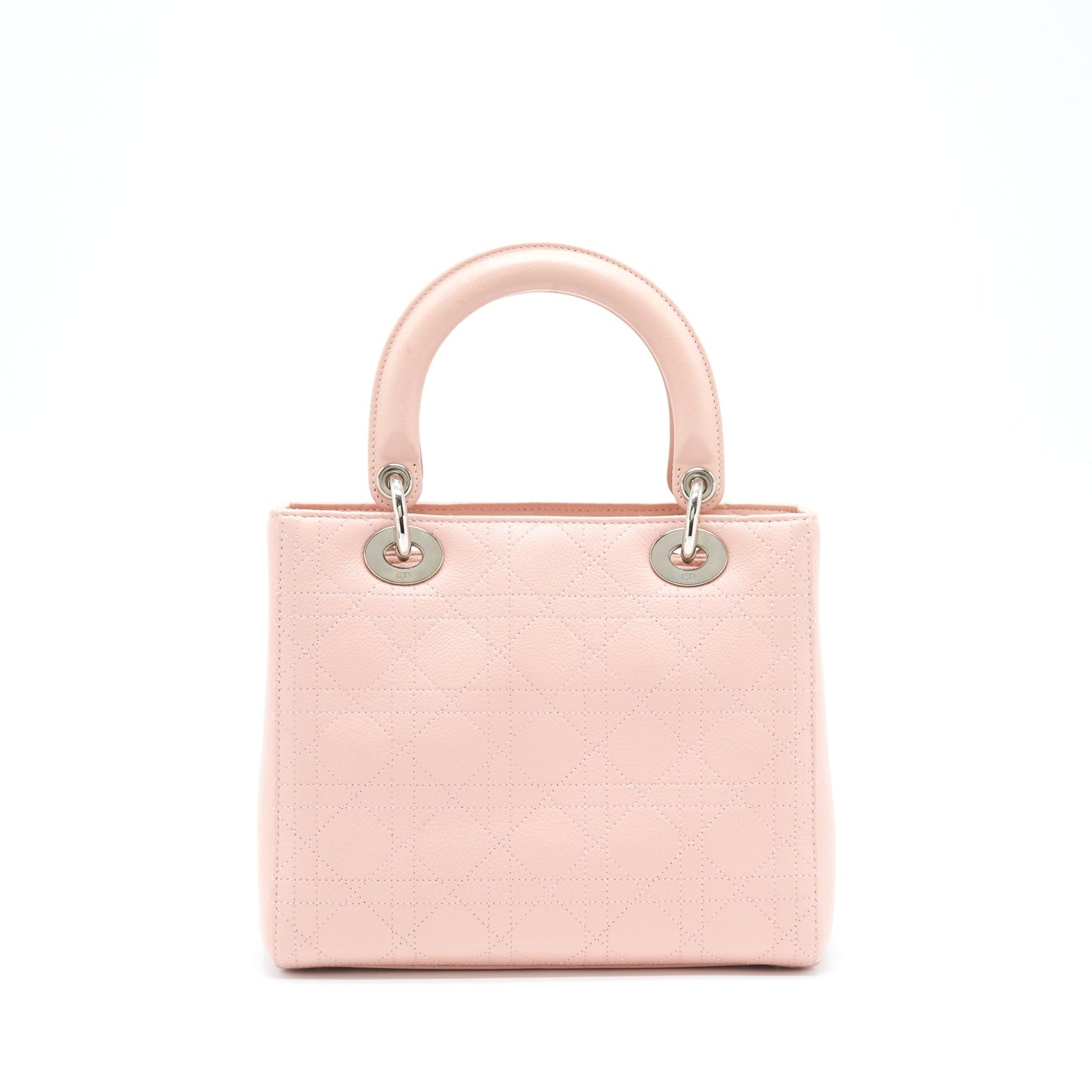 Luxury Dior Medium Lady Luxury Dior Calfskin Light Pink SHW