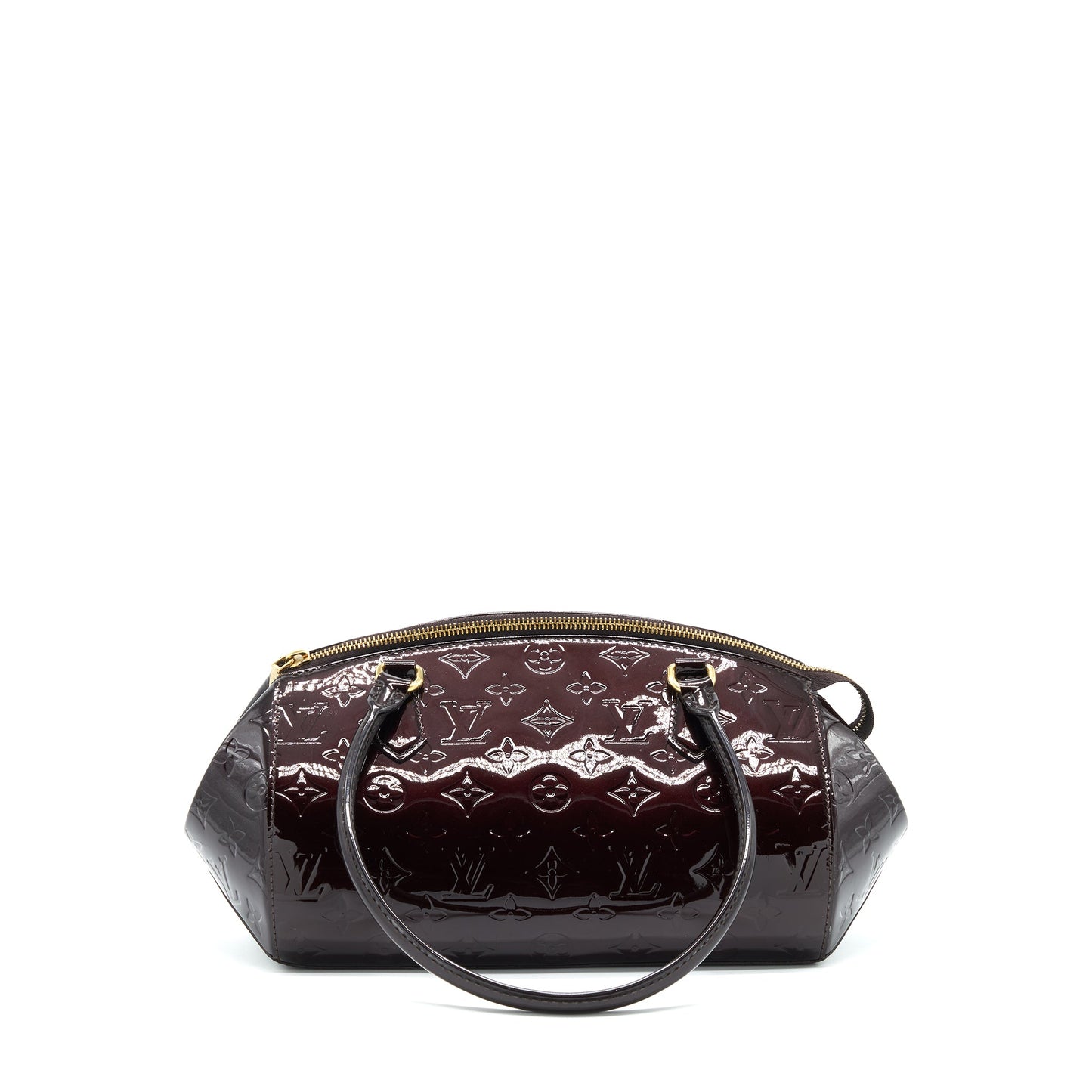 Louis Vuitton Bowling Tote Shoulder Bag Patent leather