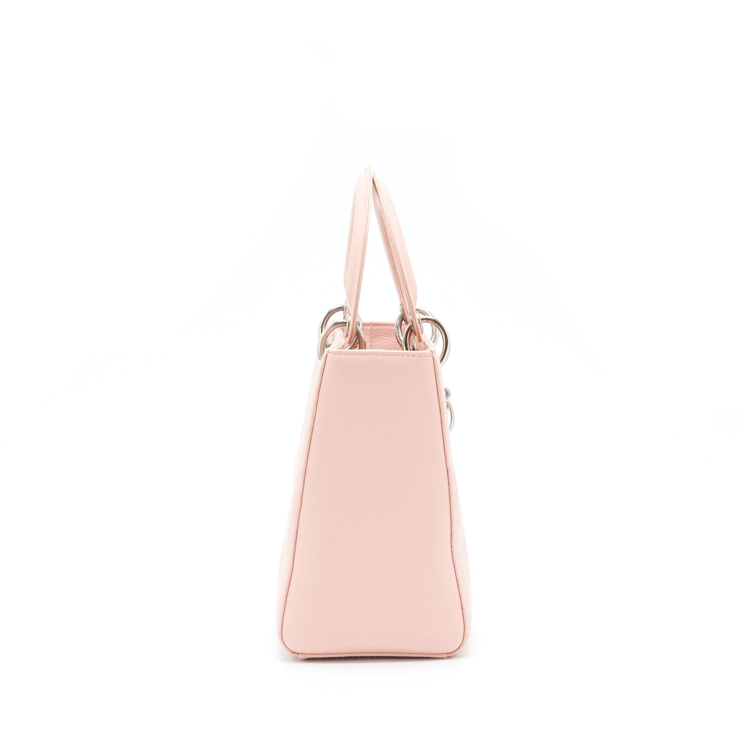 Luxury Dior Medium Lady Luxury Dior Calfskin Light Pink SHW