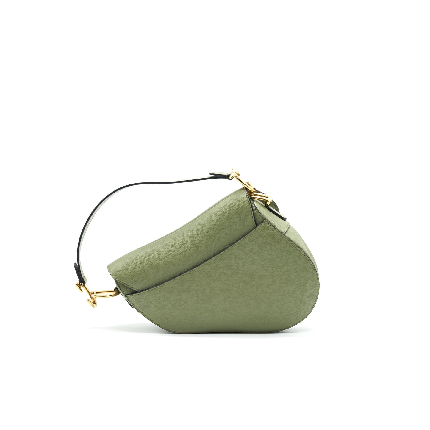 Christian Luxury Dior Medium Saddle Bag Green