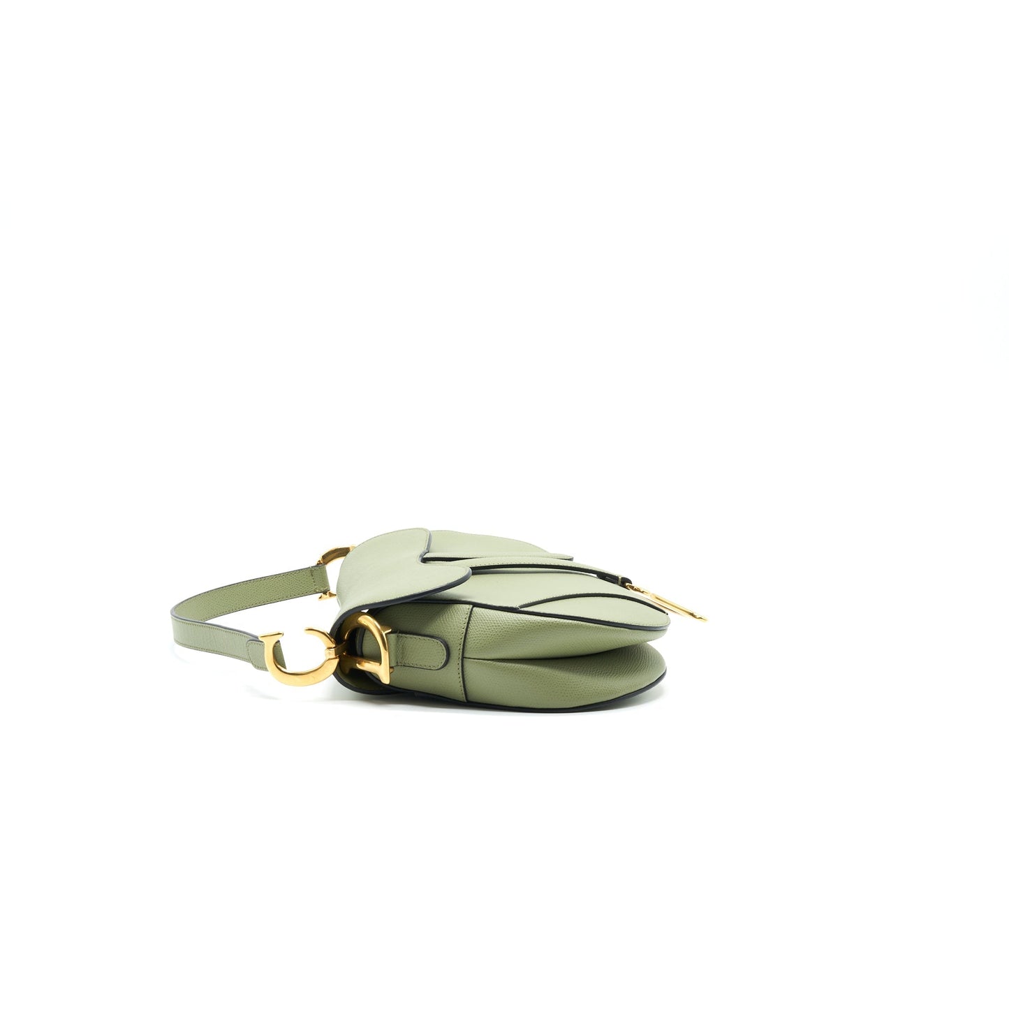 Christian Luxury Dior Medium Saddle Bag Green