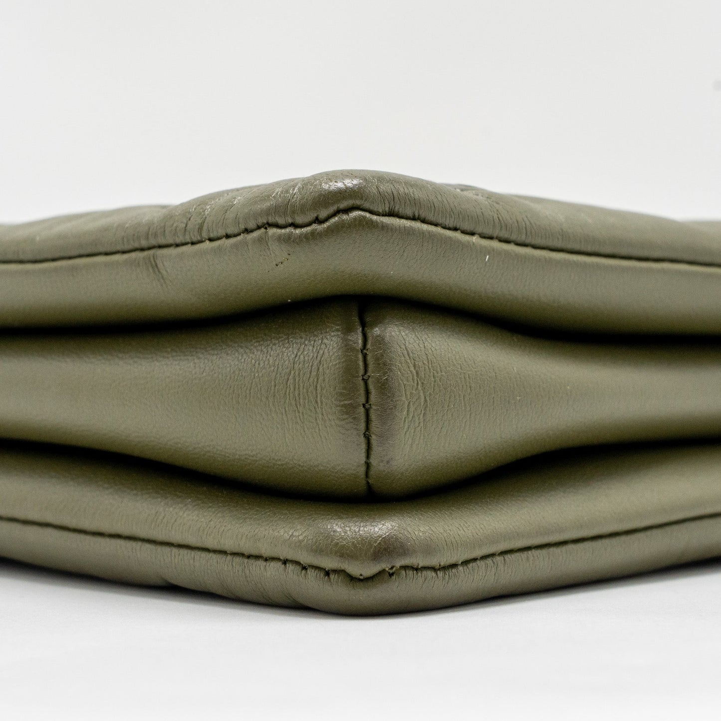 Louis Vuitton Coussin MM Monogram-embossed Puffy Lambskin Khaki GHW