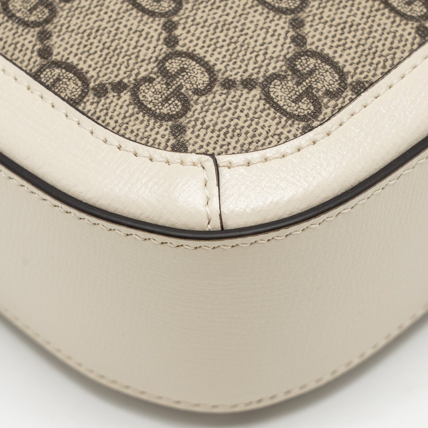 Gucci Mini Horsebit 1955 Bag GG Supreme Canvas/Leather White/Multicolour GHW