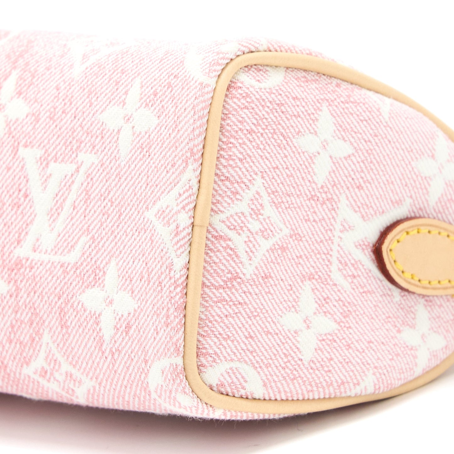 Louis Vuitton Nano Speedy Denim Monogram Pink GHW
