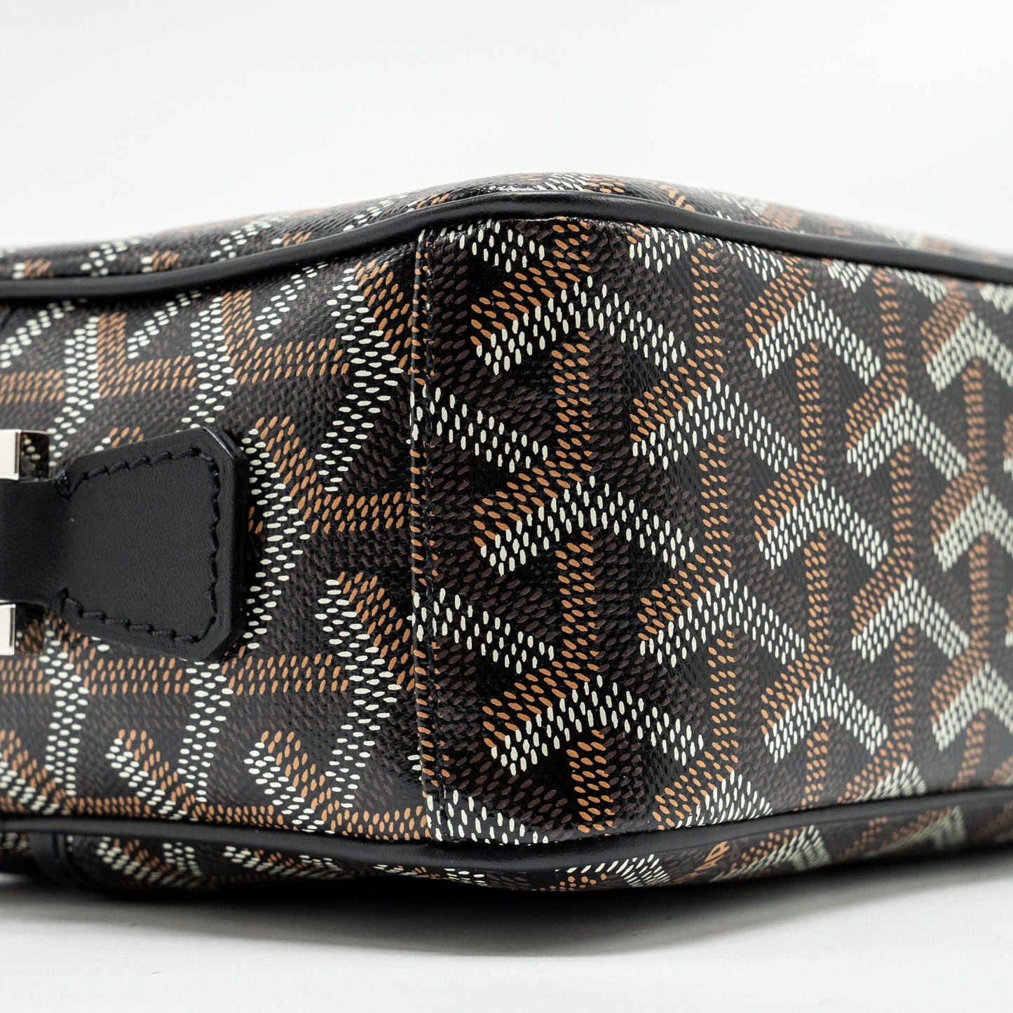 Goyard Cap Vert PM Crossbody Bag Goyardine Canvas/Leather Black SHW