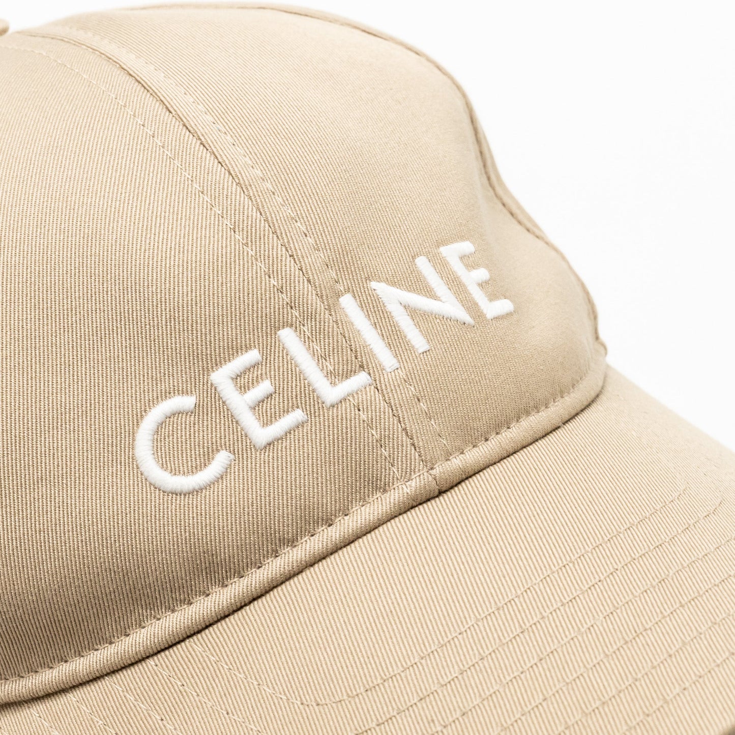 Celine Size M Baseball Cap Dark Champagne