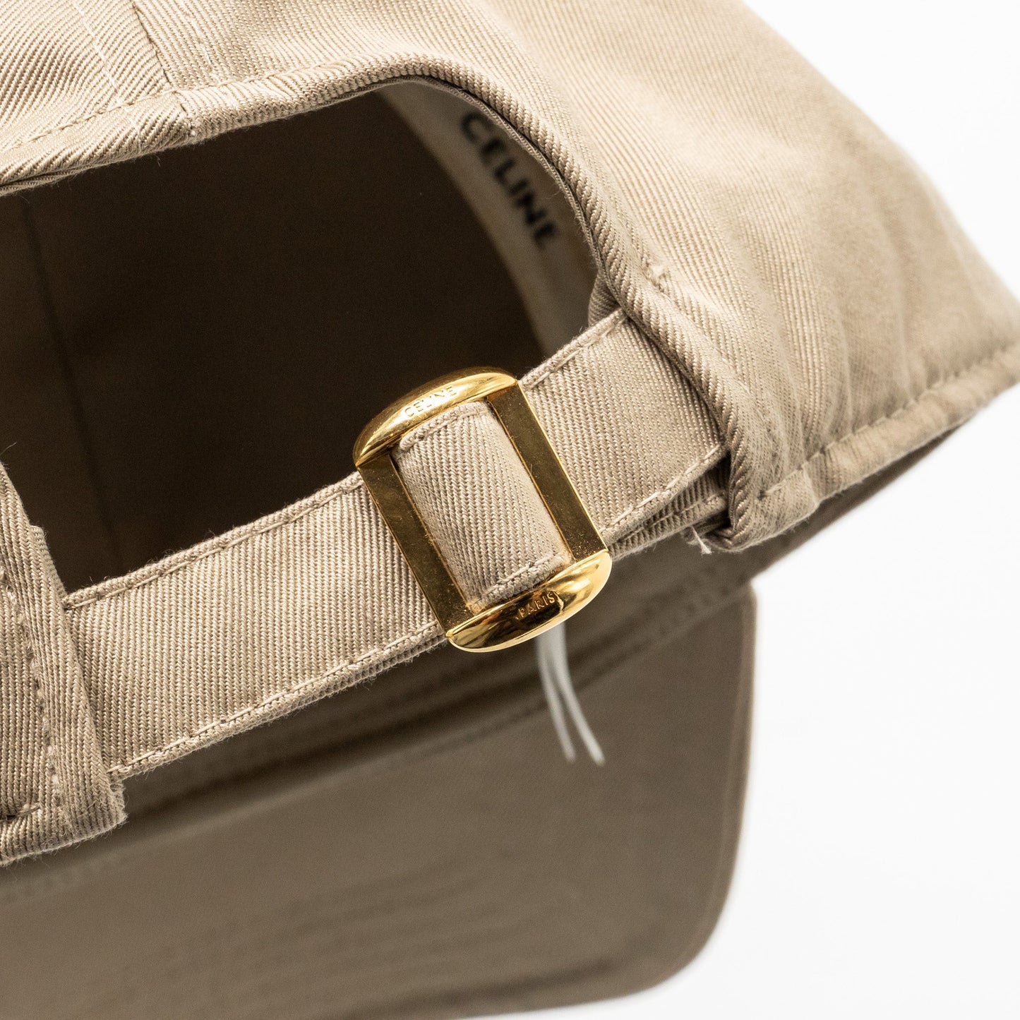 Celine Size M Baseball Cap Dark Champagne
