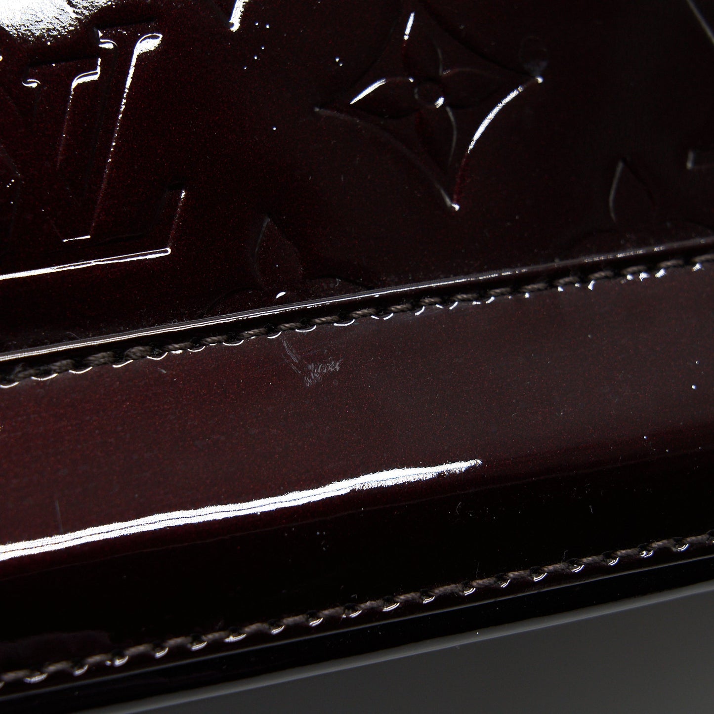 Louis Vuitton Alma GM Patent Leather Amarante Vernis