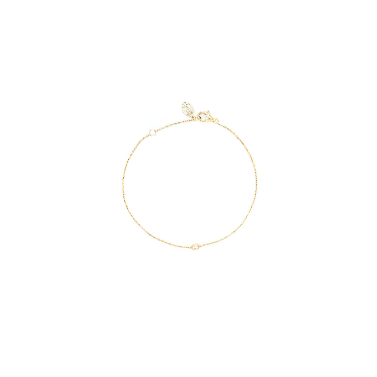 Cartier Size XS D’Amour Bracelet Yellow Gold with Diamond