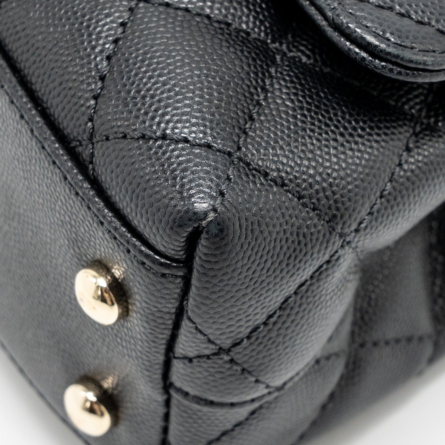 Chanel Mini Coco handle caviar black LGHW (microchip)