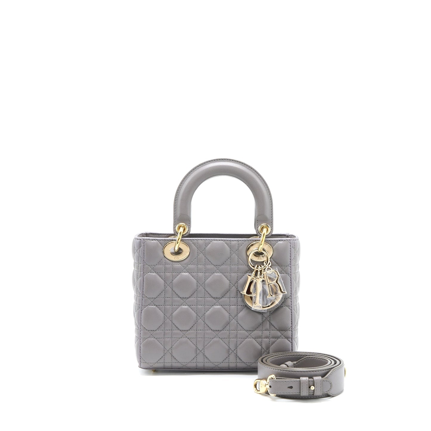Luxury Dior Small Lady Luxury Dior My ABCLuxury Dior Lambskin Grey LGHW