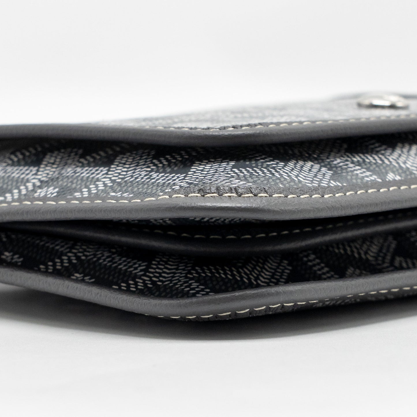 Goyard Portefeuille Pochette Plumet goyardine canvas / calfskin grey SHW