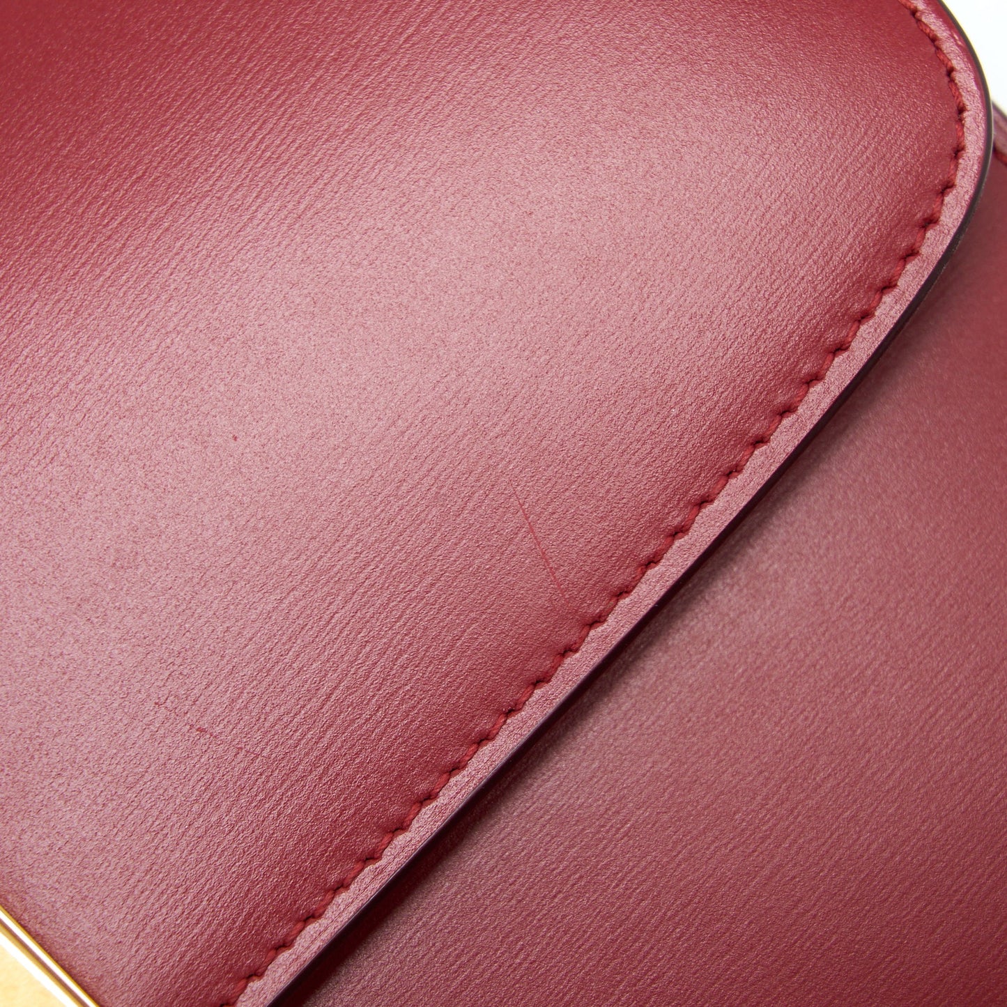 Celine Medium Classic Box Bag Calfskin Red GHW