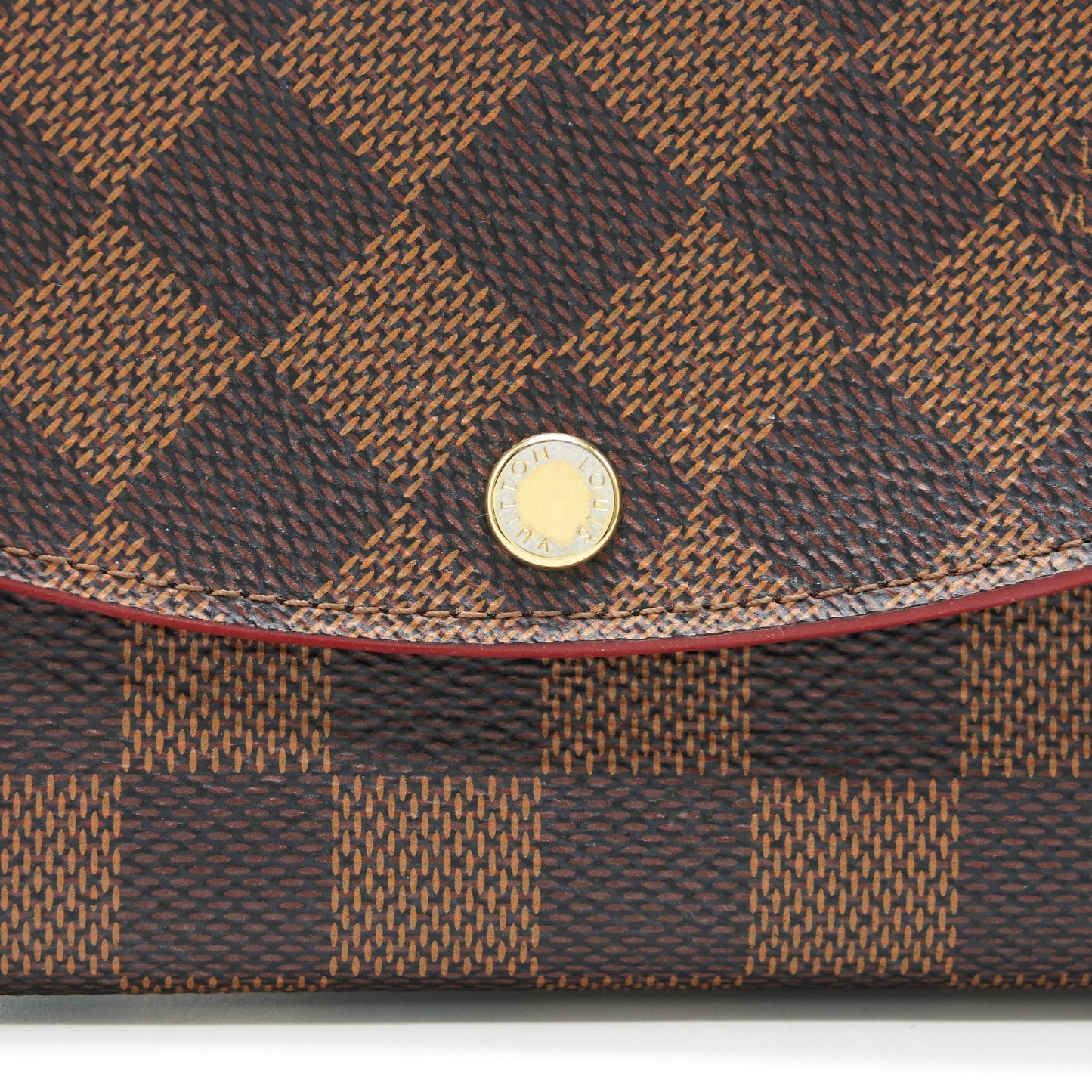 Louis Vuitton Damier Ebene Canvas Cerise Caissa Wallet