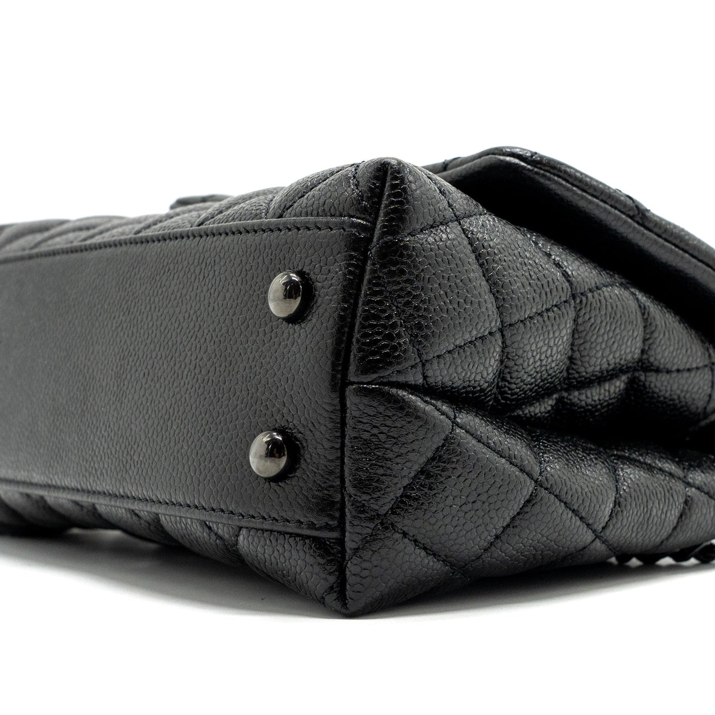Chanel Small Coco Handle Caviar So Black / Black Hardware