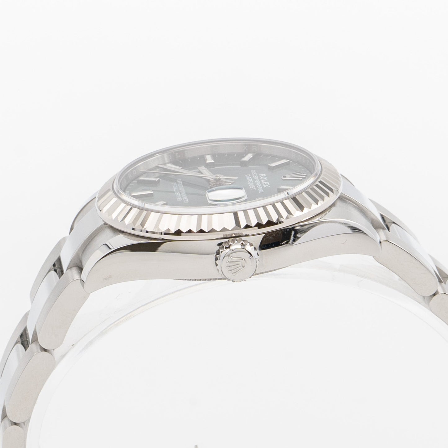Rolex Datejust 31mm Oystersteel and Whitegold Mint Green Dial with Oyster Bracelet M278274-0017