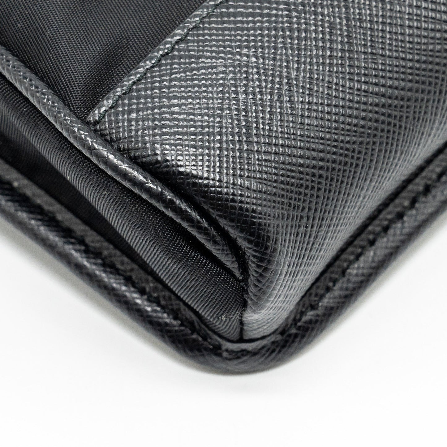 Prada Smartphone Case Re-Nylon and Saffiano leather black SHW