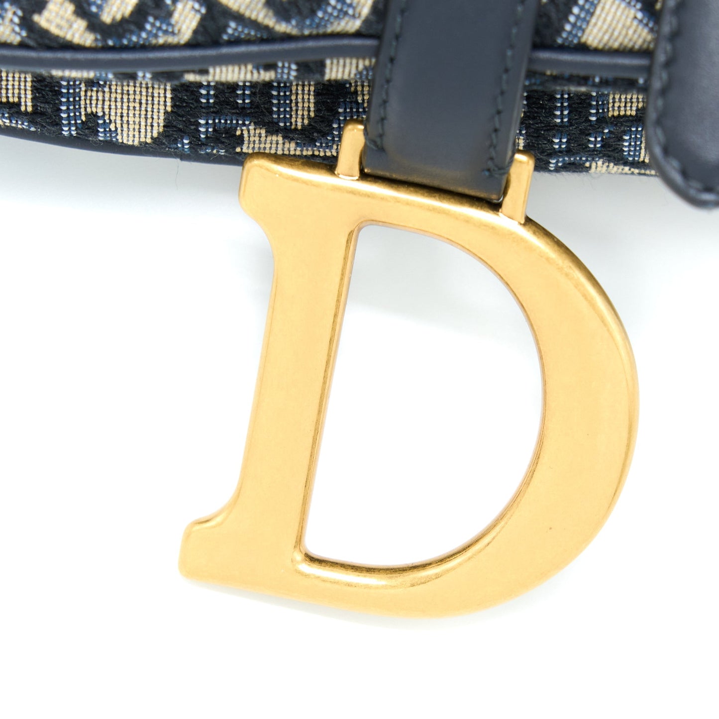 Luxury Dior Medium Luxury Dior Saddle Bag Blue Luxury Dior Oblique Jacquard GHW