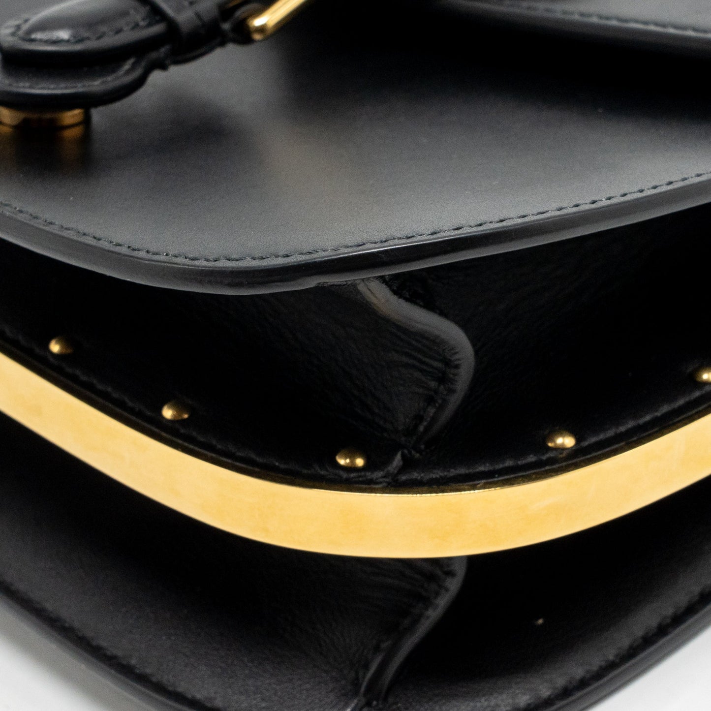 DIOR Meduim DIOR BOBBY Bag Calfskin Black GHW