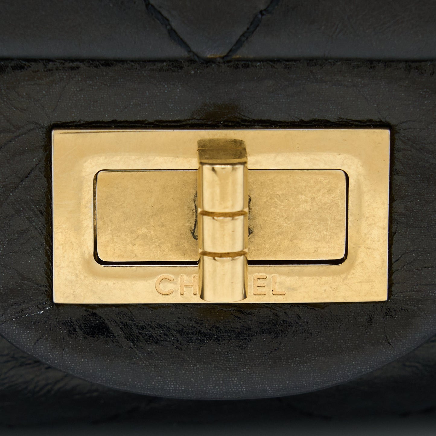 Chanel 2.55 Reissue 227 Shiny Aged Calfskin Black GHW