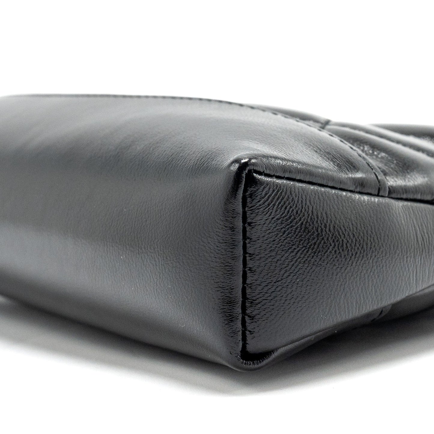 CHANEL Mini 31 Clutch With Chain Shiny Lambskin Black LGHW (Microchip)
