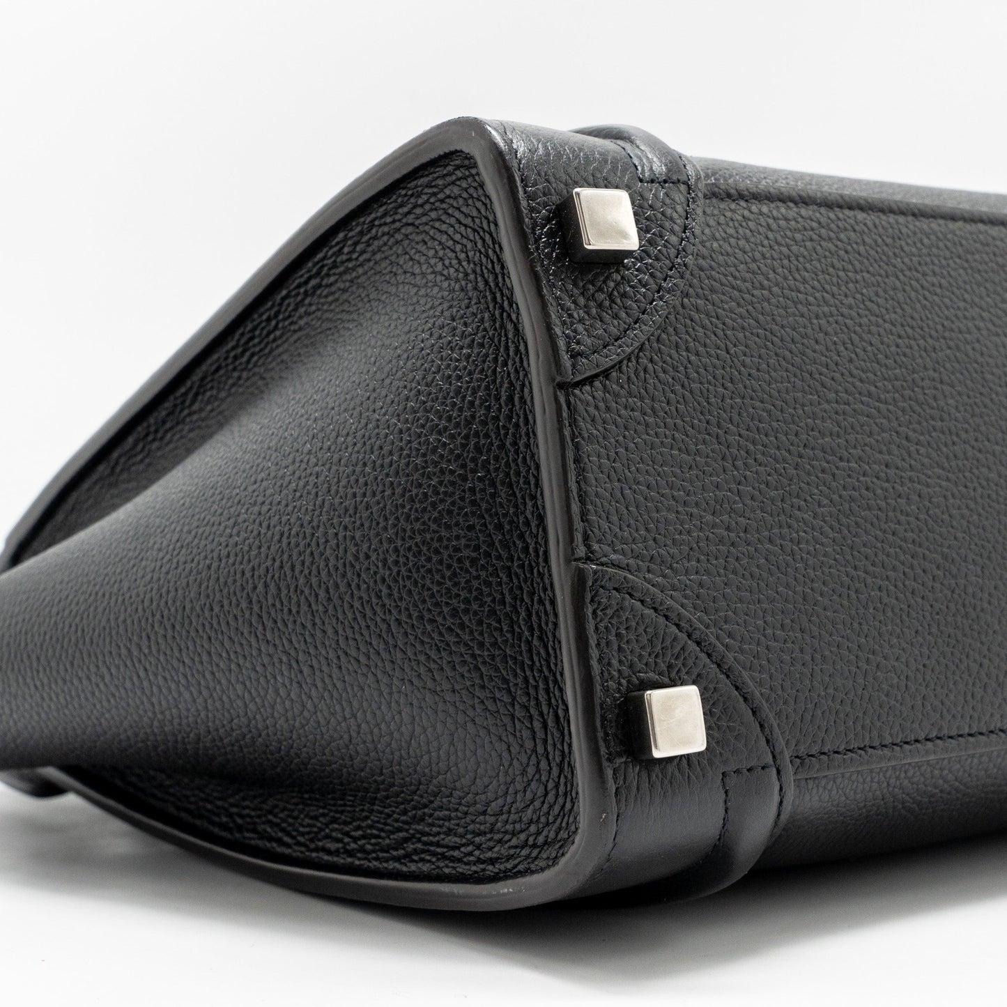 Celine Micro Luggage Bag Calfskin Black SHW