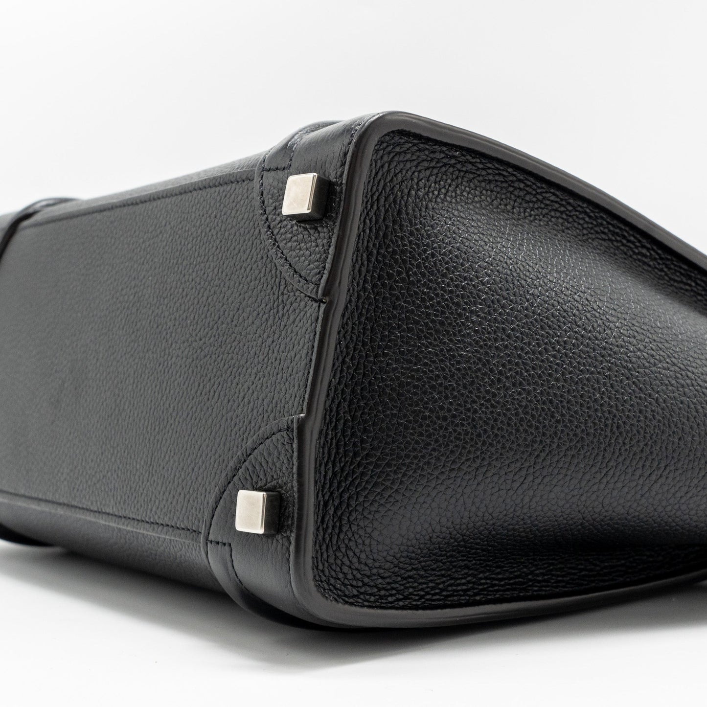 Celine Micro Luggage Bag Calfskin Black SHW