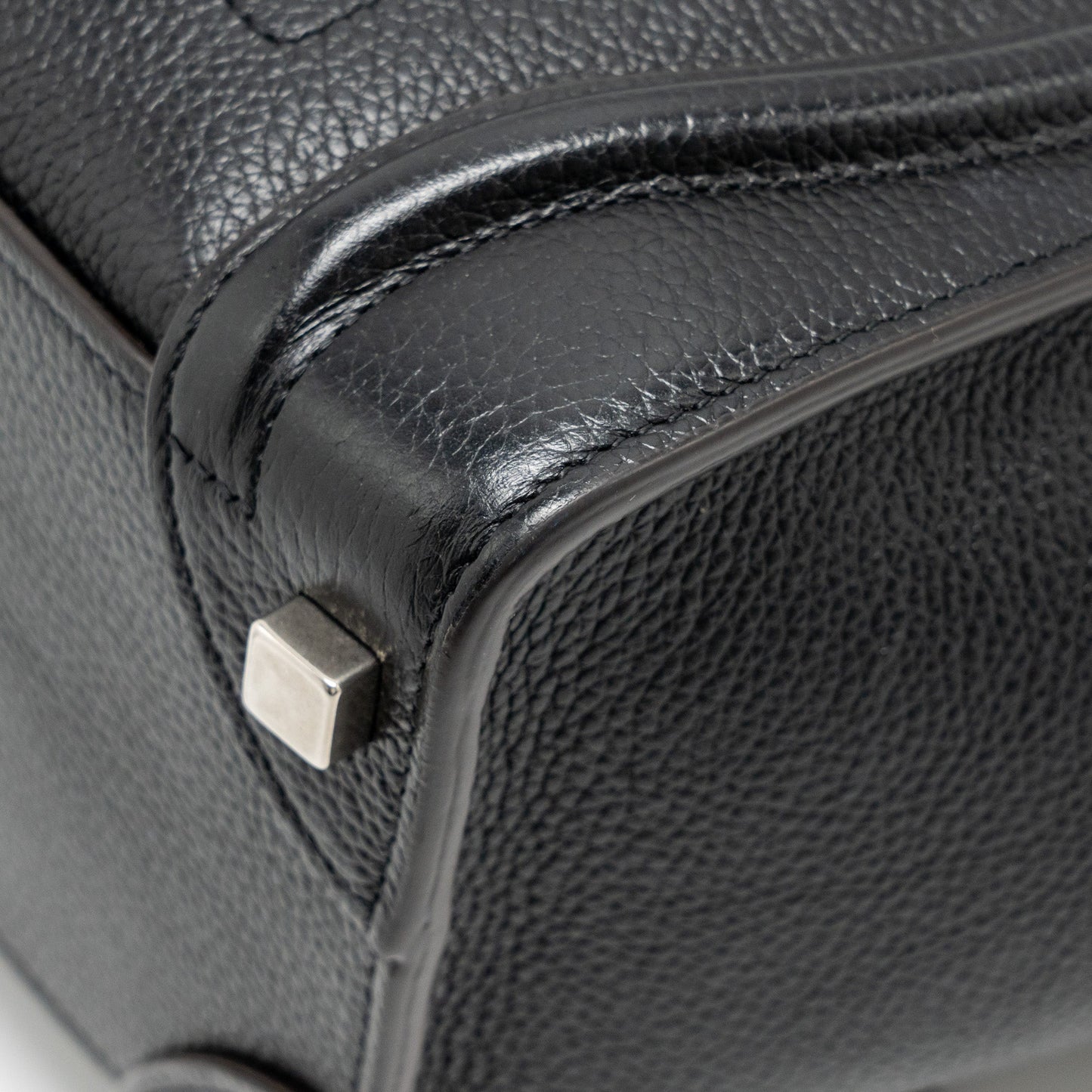 Celine Micro Luggage Bag Calfskin Black SHW