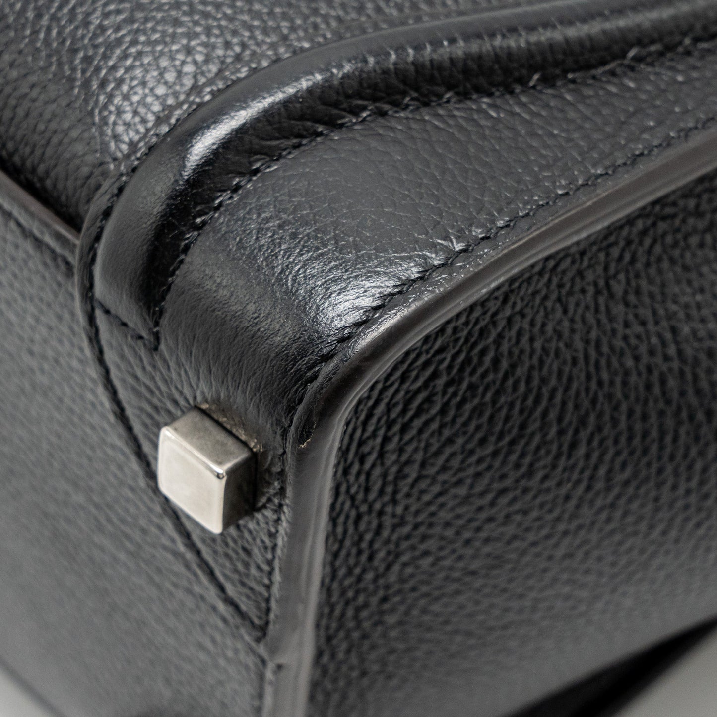 Celine Micro Luggage Bag Calfskin Black SHW