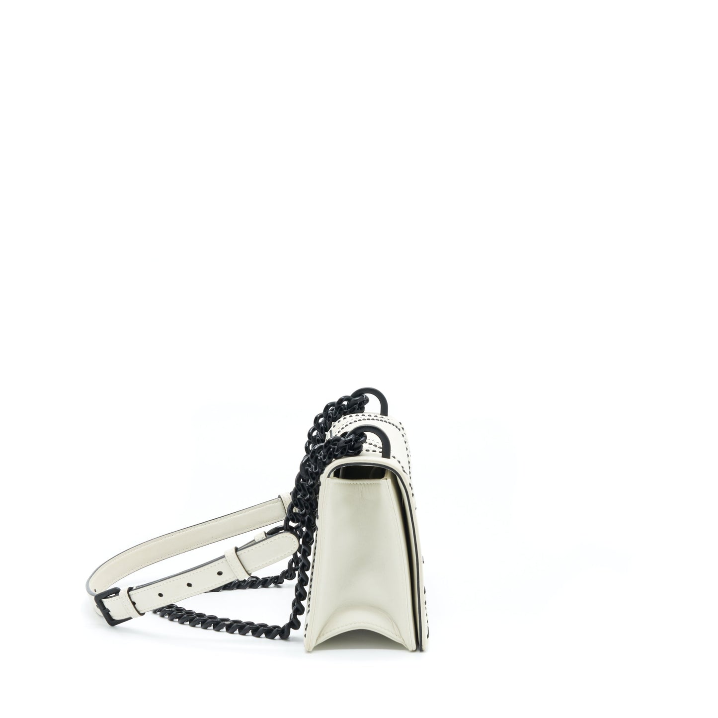 Luxury Dior Small Studded Luxury Diorama White With Black Hardware