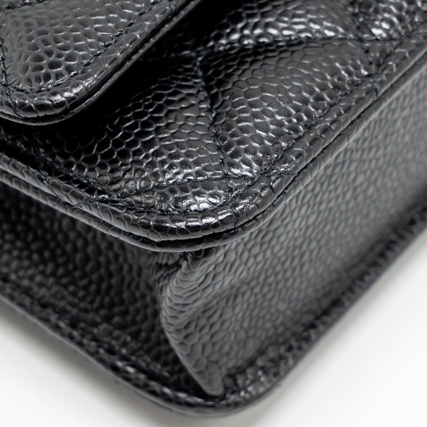 CHANEL Classic Wallet On Chain Caviar Black GHW