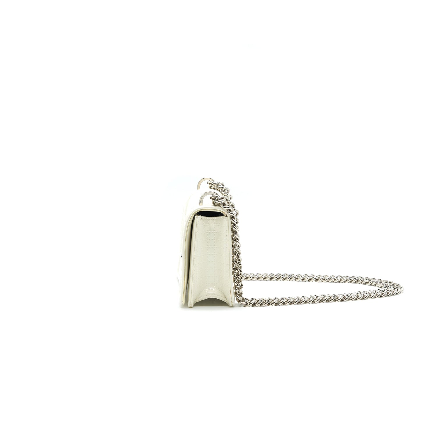 Luxury Dior mini Luxury Diorama Bag White with SHW