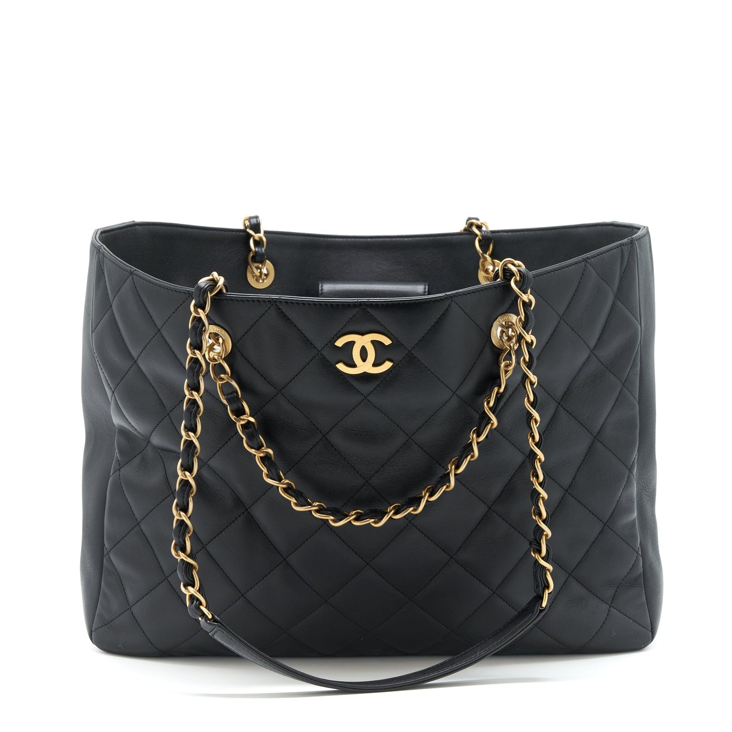 Chanel Supple Tote Black GHW (Microchip)