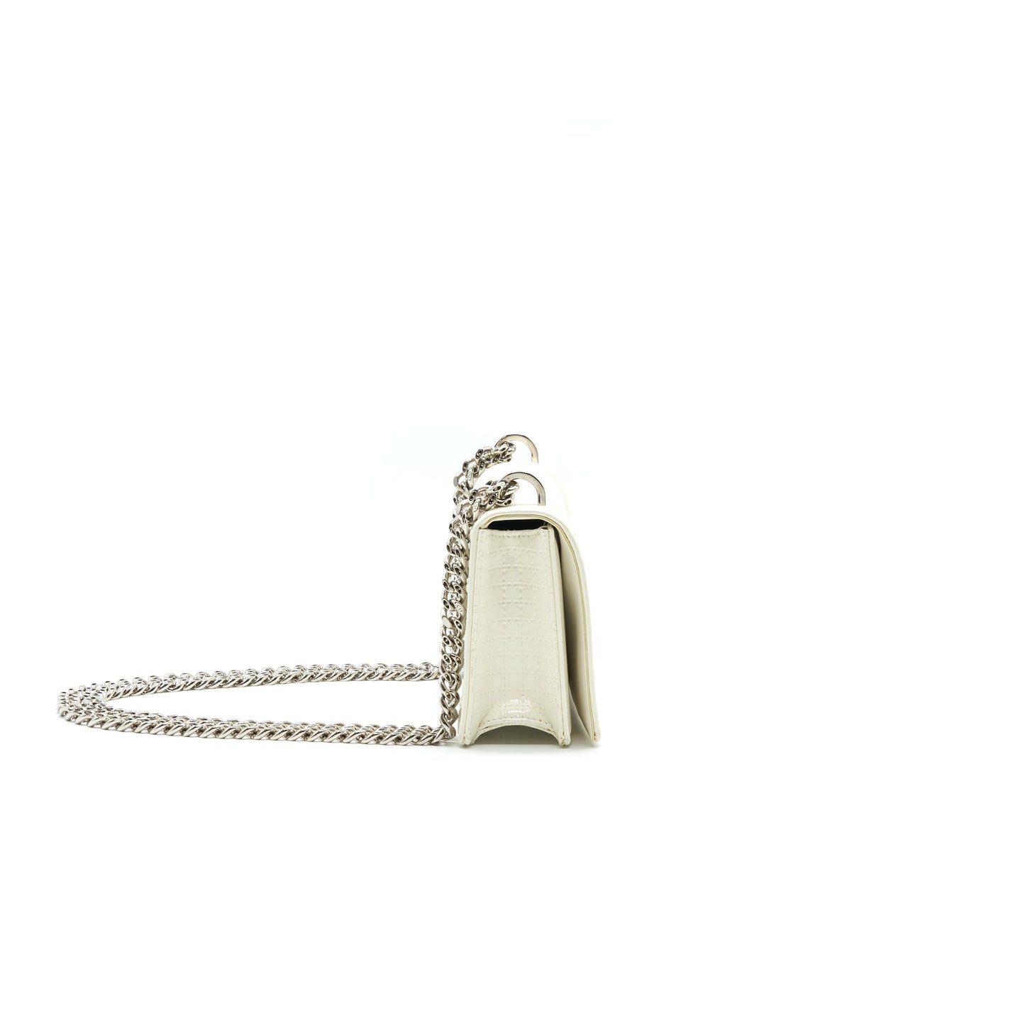 Luxury Dior mini Luxury Diorama Bag White with SHW